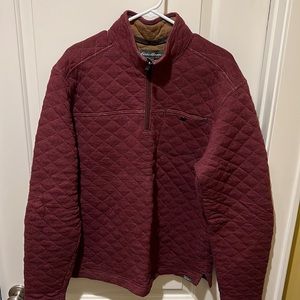 Eddie Bauer quilted quarter zip